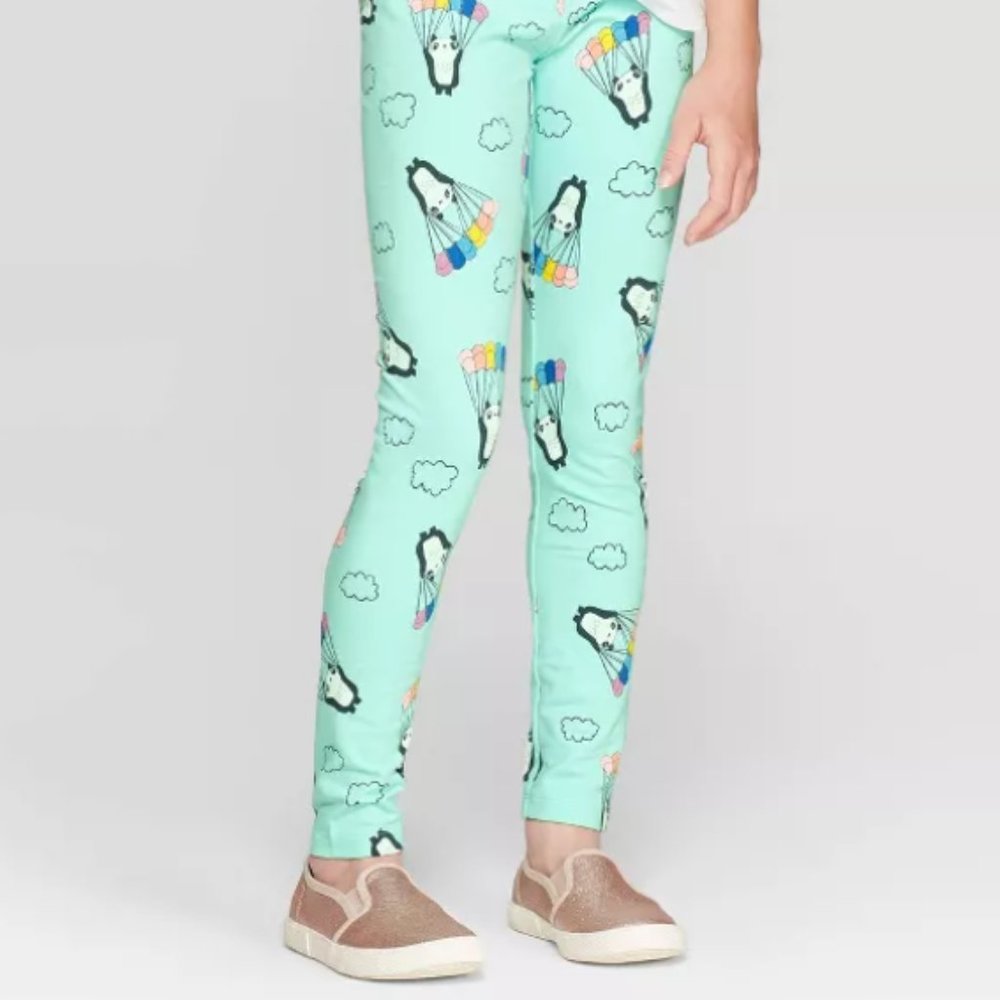 Cat & Jack Girls' Panda Print Leggings